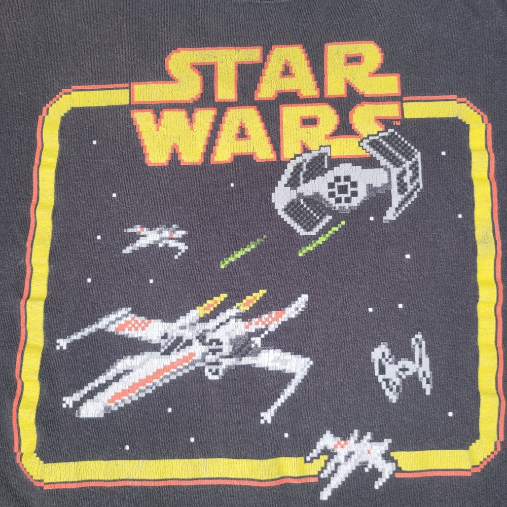 Star Wars T-Shirt Mens S Black Pixel Art Choose Your Player Graphic Tee - Picture 3 of 9